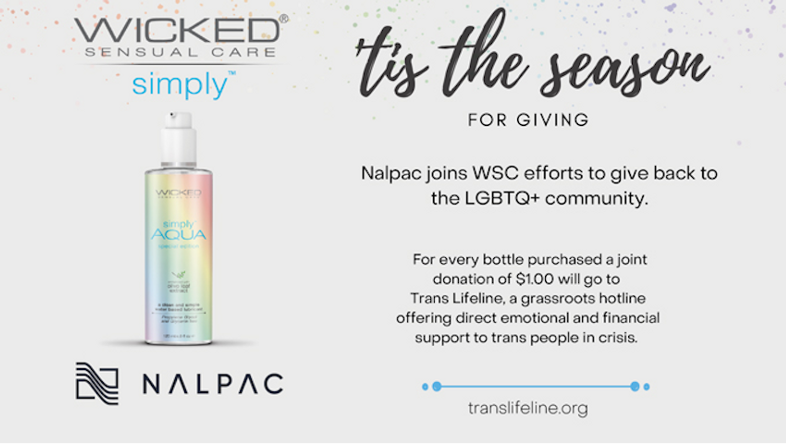 Nalpac Joins Wicked Sensual Care for Charitable Giving