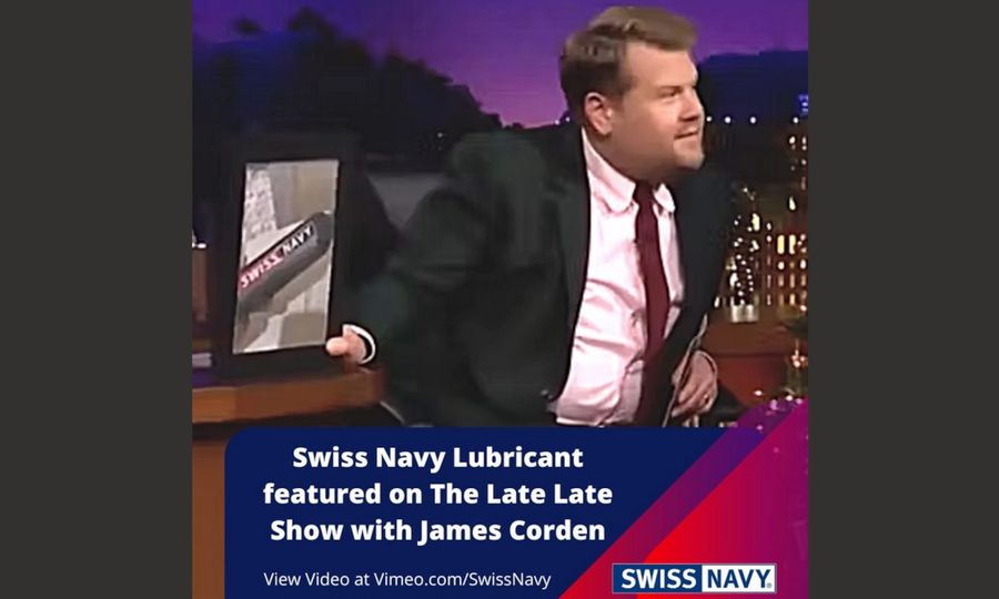 Swiss Navy Anal Lubricant Featured on 'The Late Late Show'