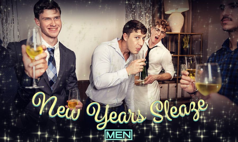 Felix Fox Does 1st D.P. in 'New Years Sleaze Part 1' From Men.com
