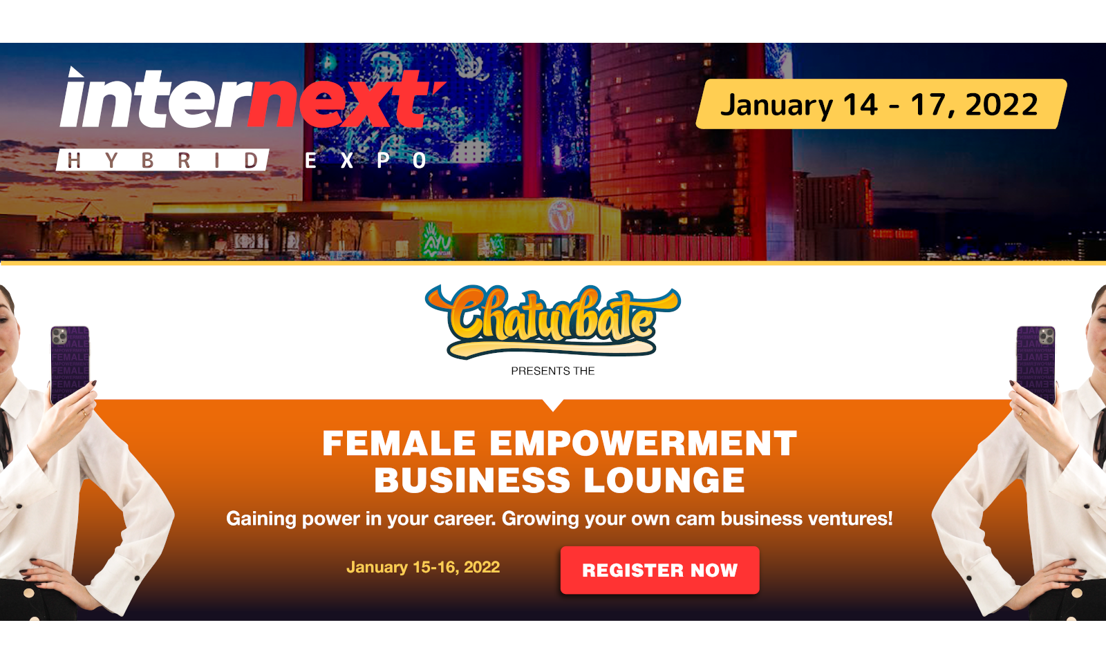 Chaturbate Presents the Female Empowerment Lounge at #interNEXT