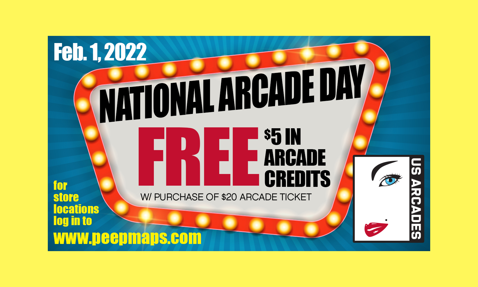 US Arcades Launches 'National Arcade Day' Promotion