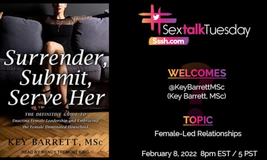 Sex Researcher Key Barrett to Guest on 'SexTalkTuesday'