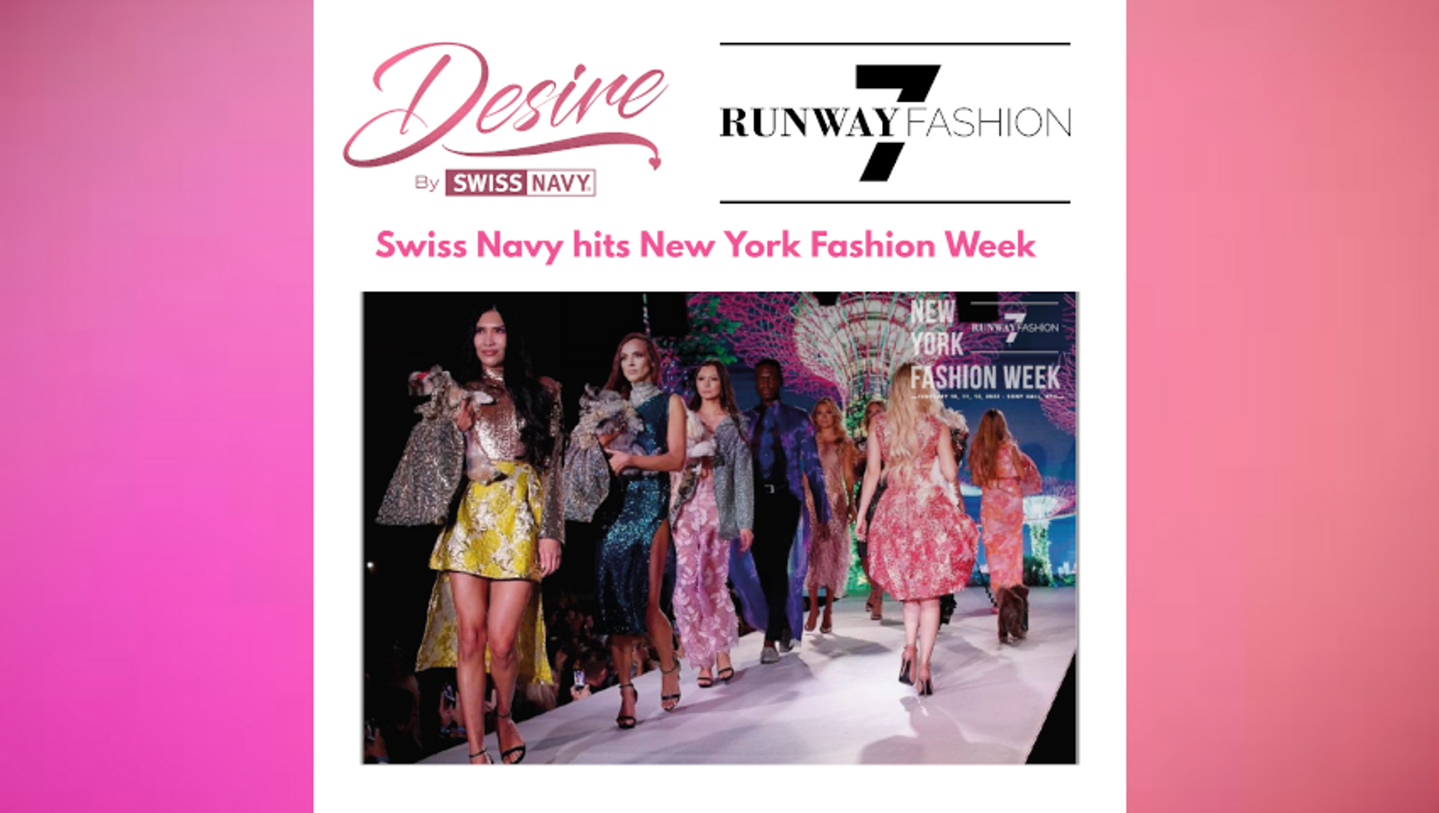Swiss Navy Sponsors New York Fashion Week