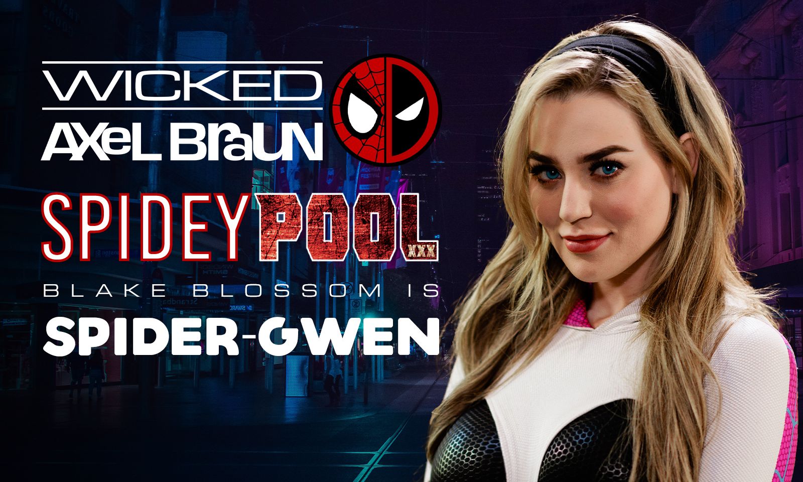 Blake Blossom Cast as Spider-Gwen in Axel Brauns Spideypool | AVN