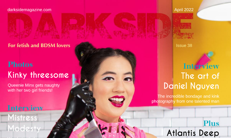 Mae Ling Lands Cover of April 2022 Issue of 'Darkside' Magazine