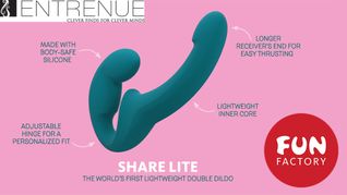 Entrenue to Distribute Share Lite Double Dildo From Fun Factory