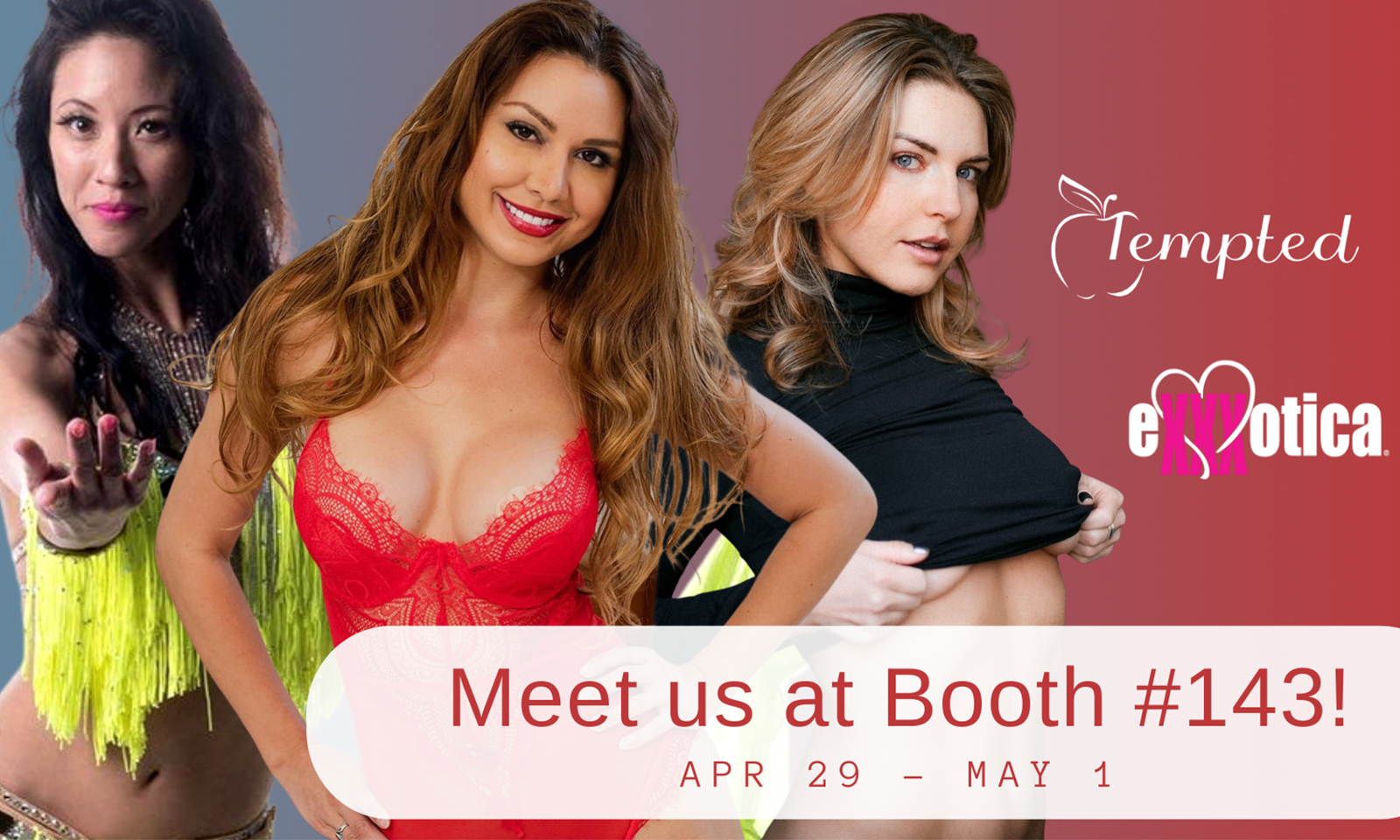 Lineup of Models Set for 1st Tempted Booth at Exxxotica Chicago