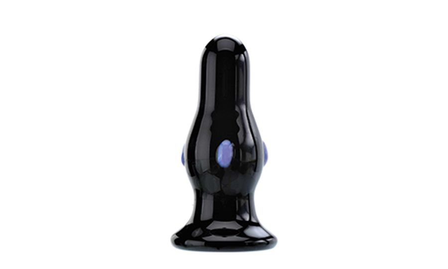 Rear Rocker Vibrating Glass Anal Plug