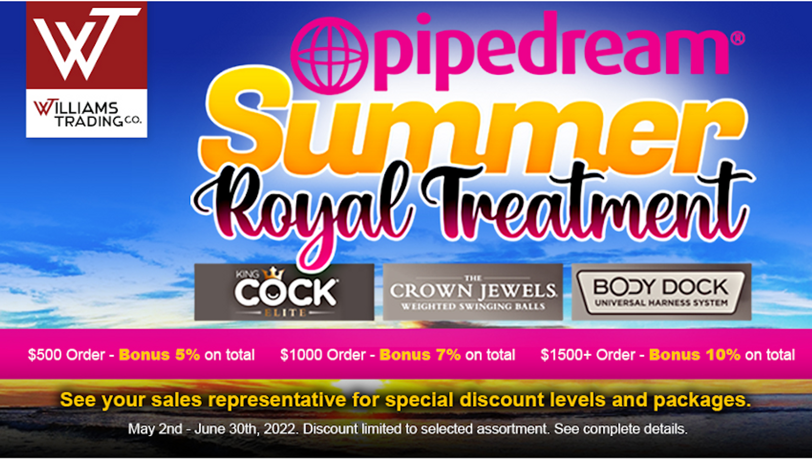 WTC Launches Summer Royal Treatment Package From Pipedream