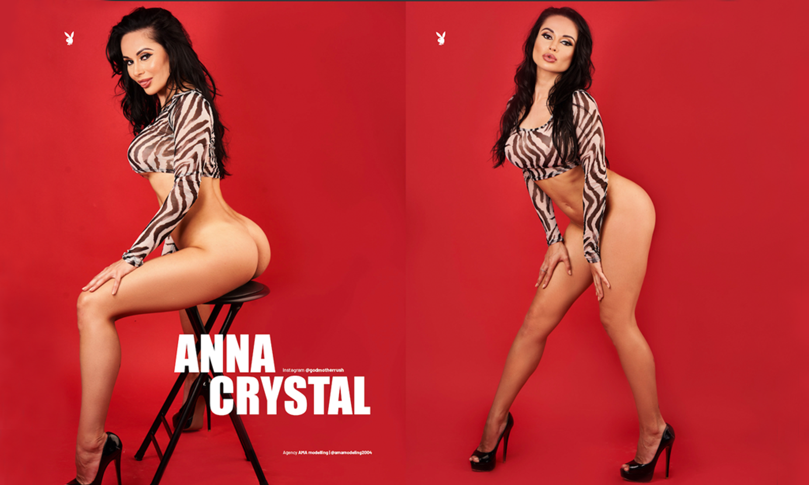 Crystal Rush Featured in 8-Page 'Playboy Australia' Spread