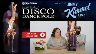 Fetish Fantasy Series Disco Dance Pole Featured on 'Jimmy Kimmel'