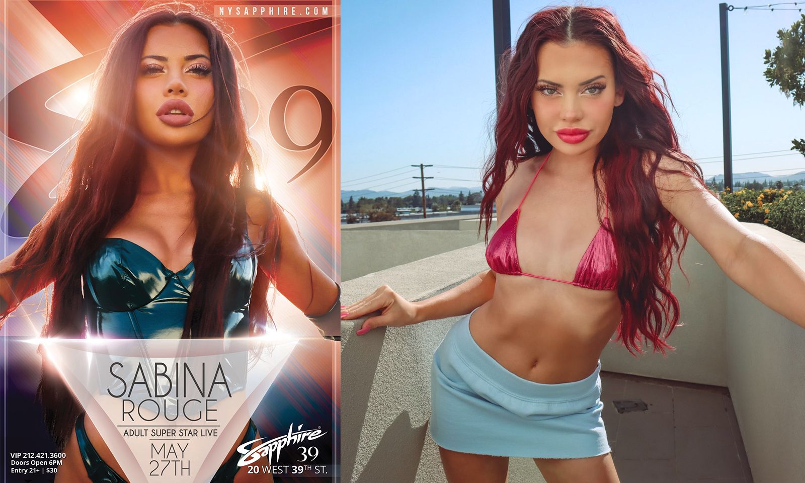 Sabina Rouge Headlines NYC’s Sapphire 39 Tonight