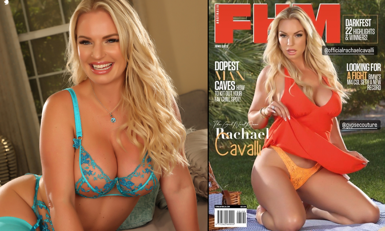 Rachael Cavalli Scores Aussie FHM Cover & Playboy Feature 