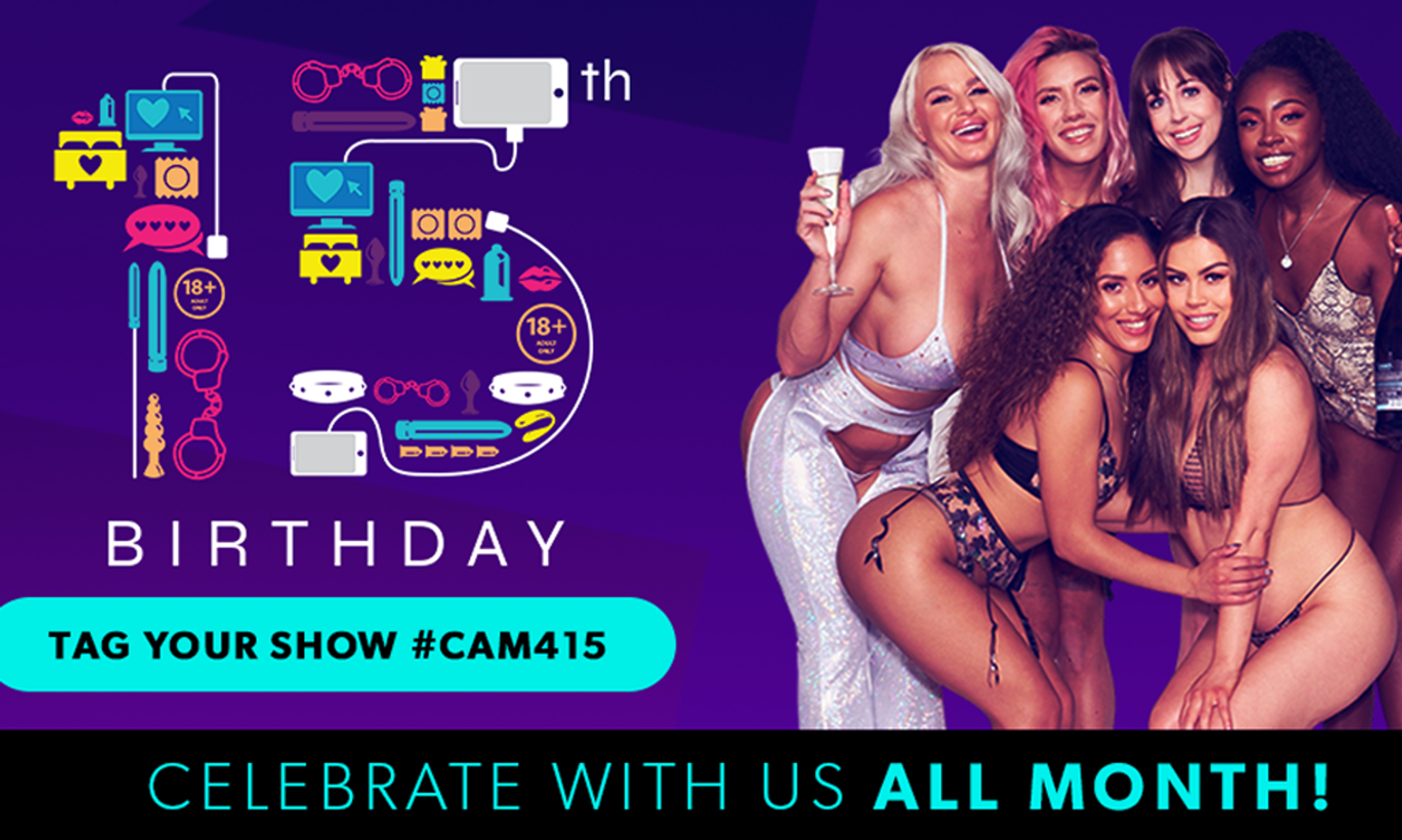 CAM4 Kicks Off Month-Long 15-Year Anniversary Celebration