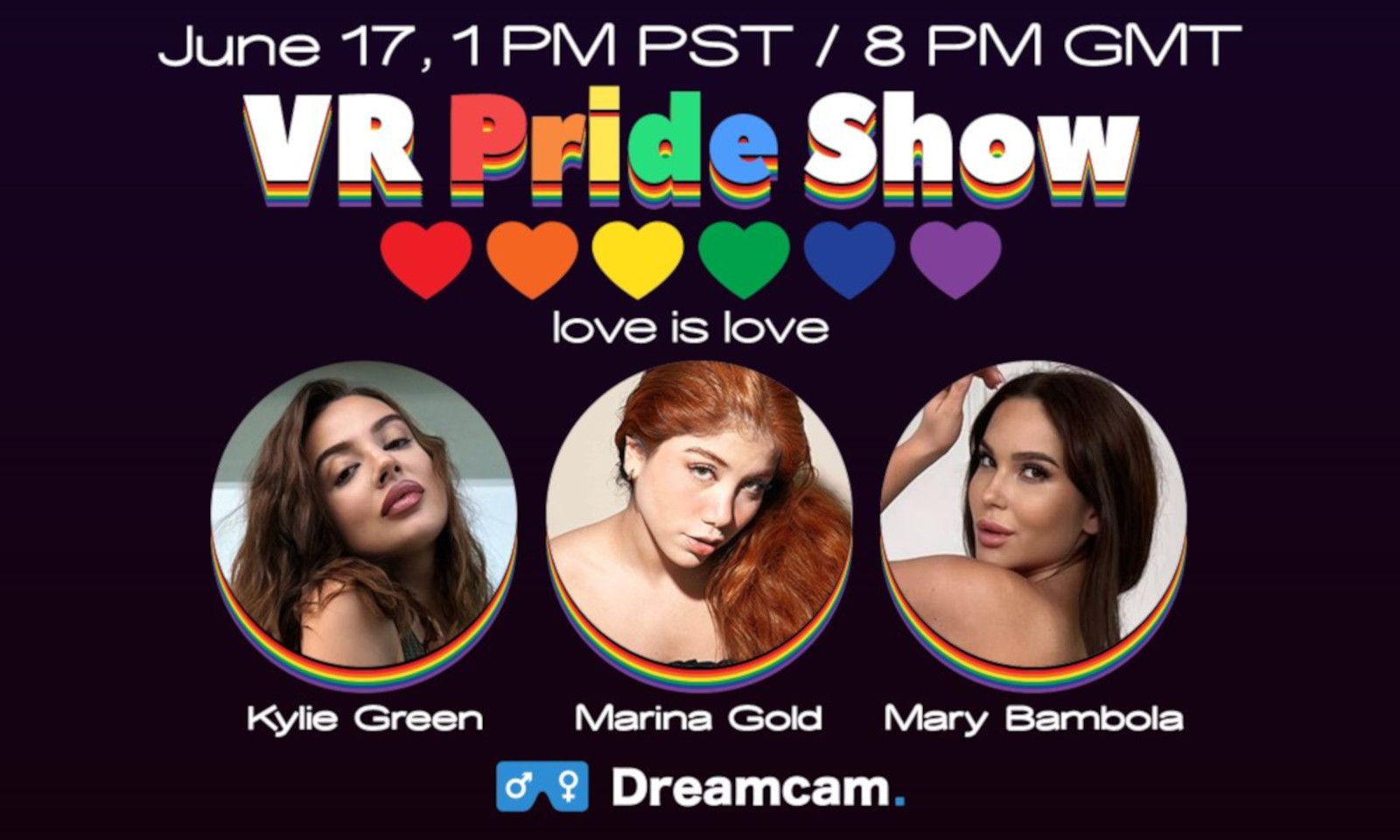 Dreamcam to Host Live 'VR Pride Show' Friday