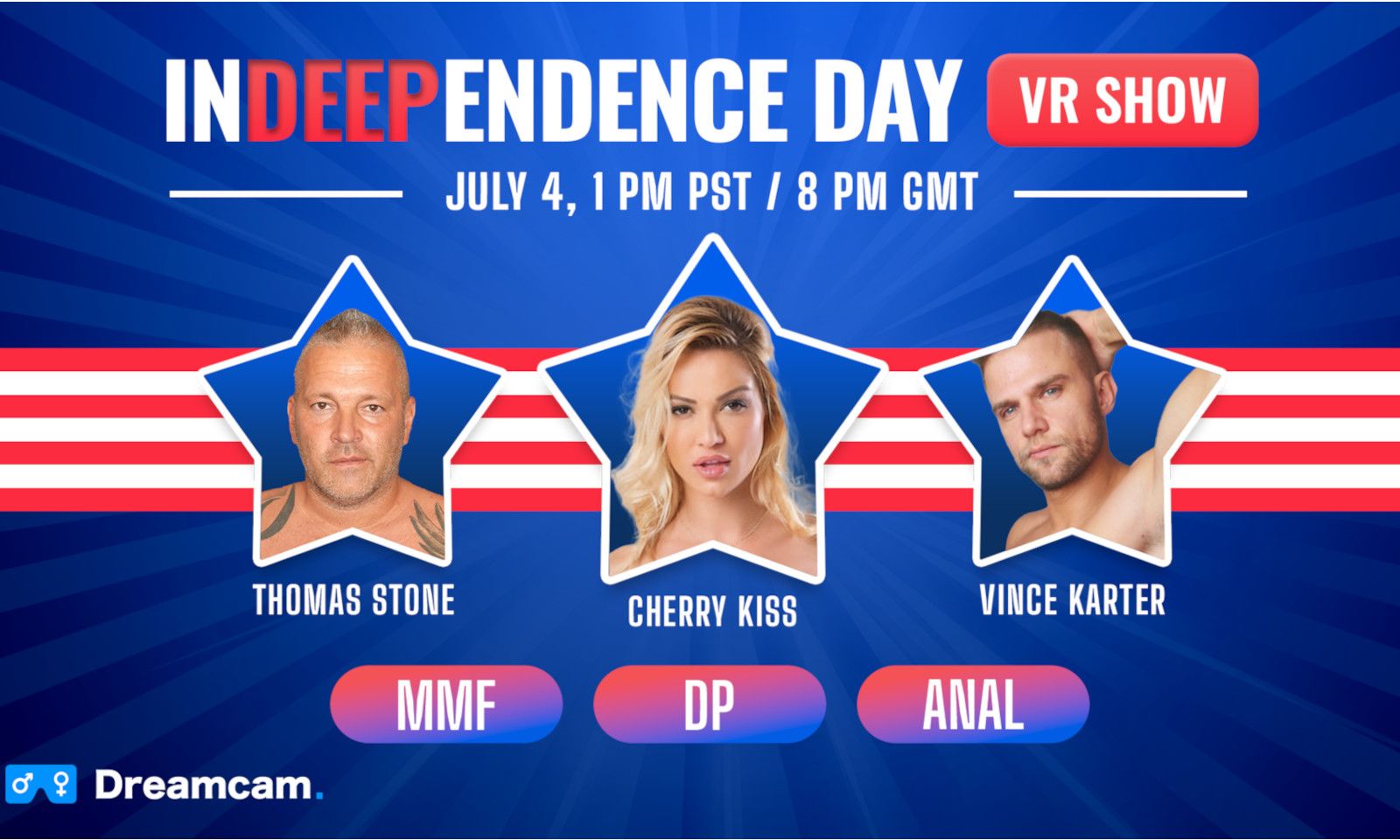 Dreamcam to Host 4th of July Live Double Penetration VR Show | AVN