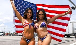 Lilly Hall, Kelsi Monroe Get Patriotic in Bang Bros 4th Scene