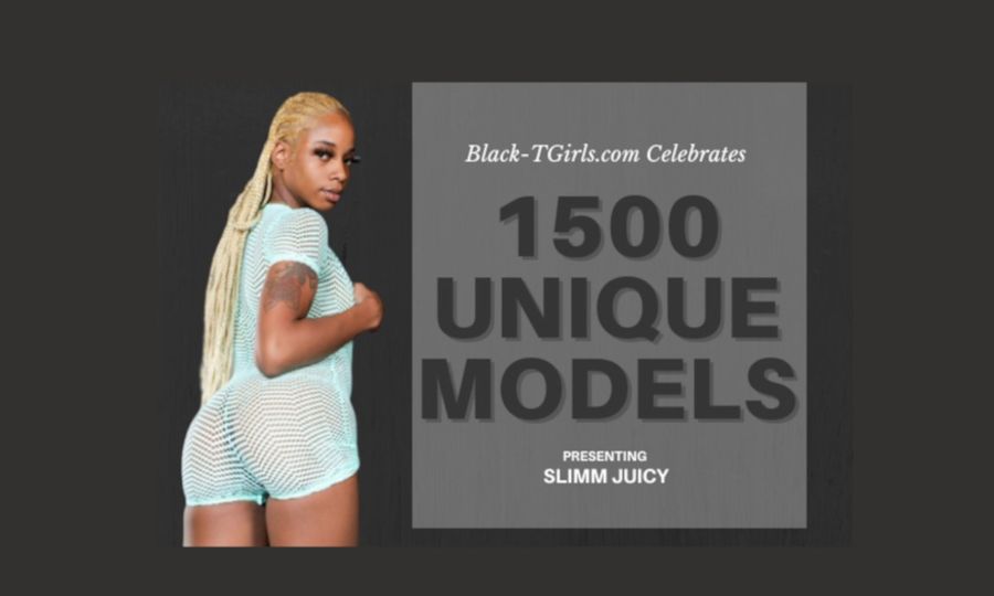 Grooby Celebrates Its 1,500th Unique Model on Black-TGirls.com