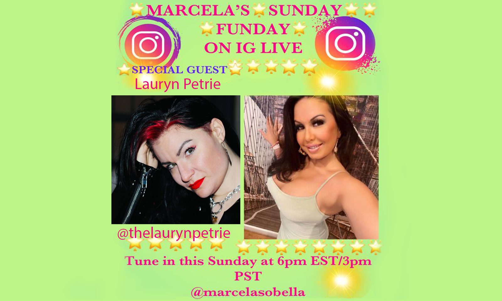 Marcela Alonso Welcomes Comedian Lauryn Petrie to #SundayFunday