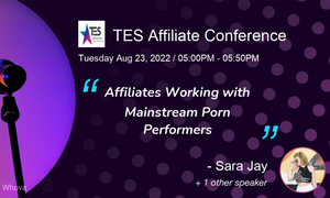 Sara Jay to Speak at the TES Affiliate Conference With Porno Dan