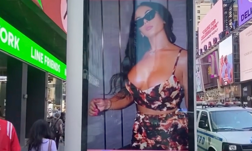 Kiki Klout Graces Multiple Billboards in Times Square