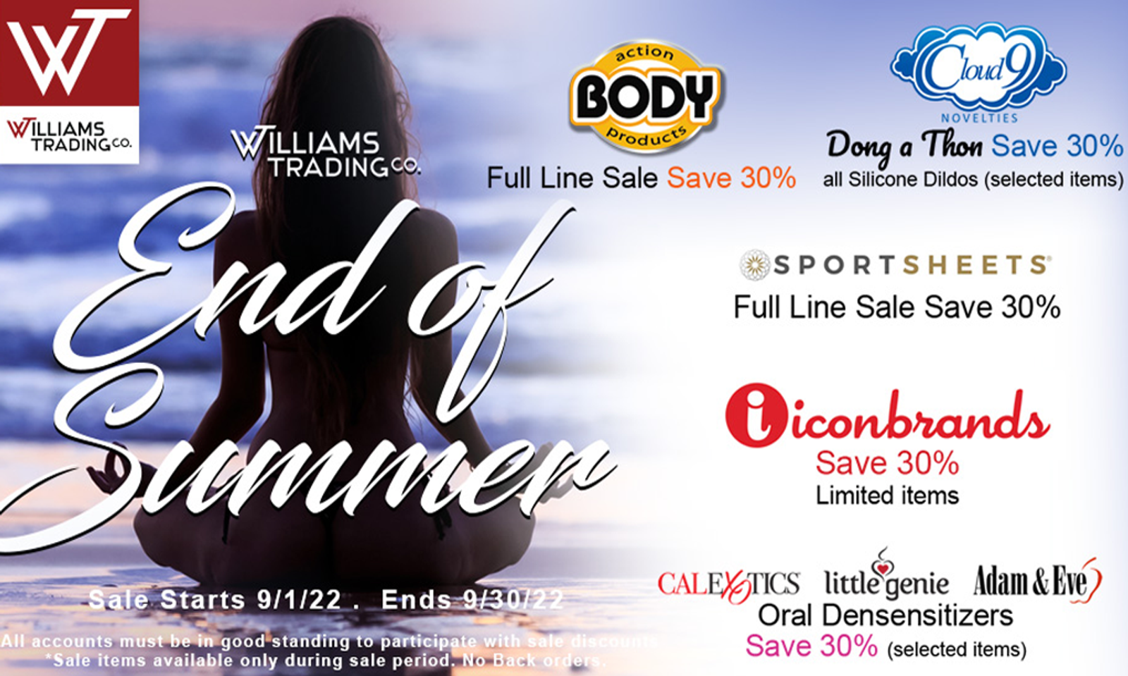 Williams Trading Co. Kicks Off End of Summer Sale