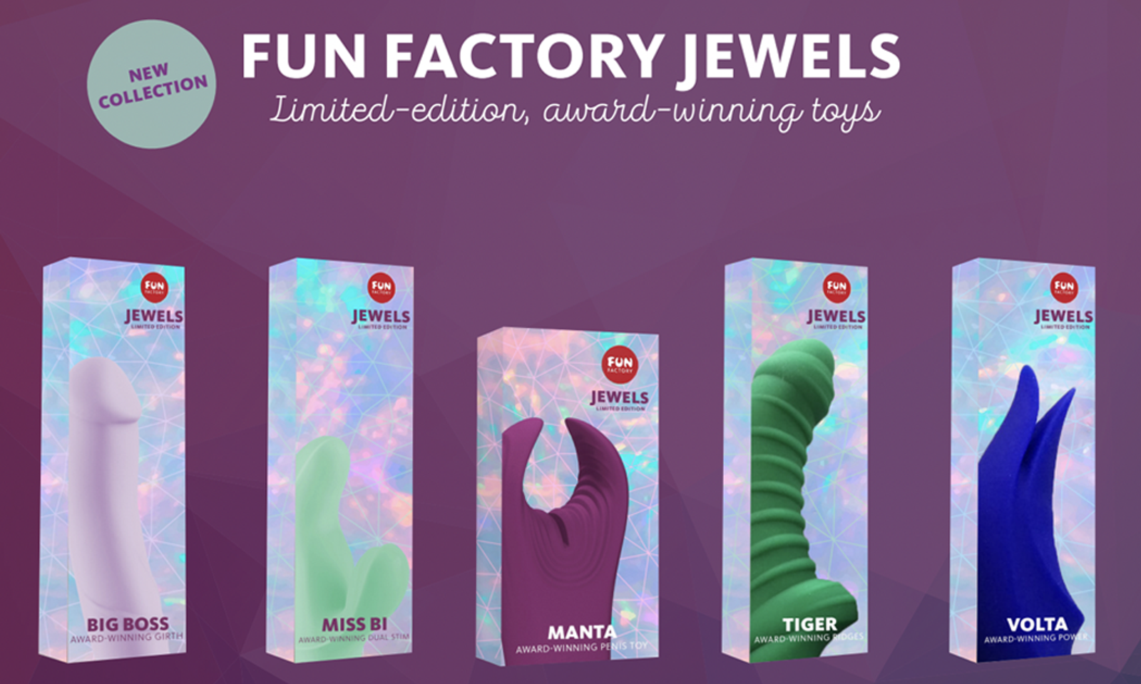 Fun Factory Launches Limited Gender-Neutral Colored Jewels Line