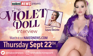 Findom Queen Violet Doll Makes Her 'Naked News' Debut