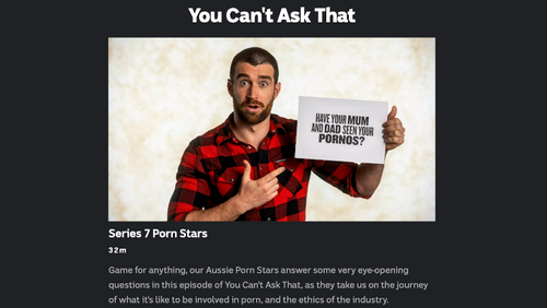 Commentary: Paul Maginn on Aussie TV Series 'You Can't Ask That'