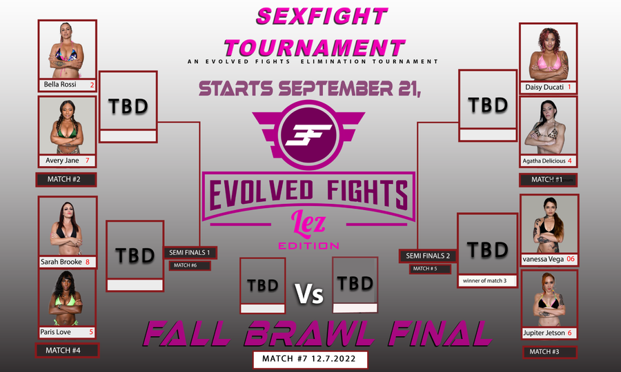 Evolved Fights Lez Fall Brawl Kicks Off Its Bi-Weekly Matches