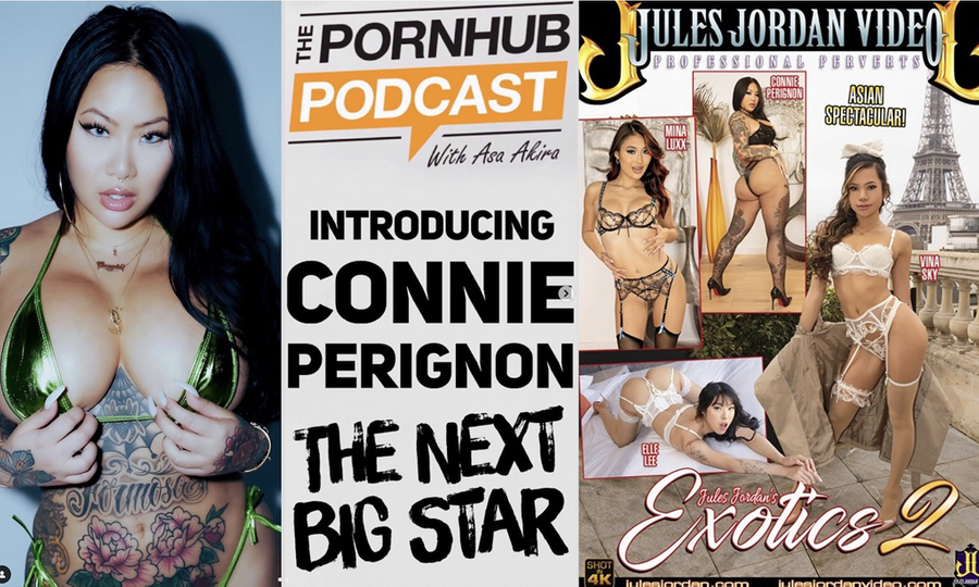 Connie Perignon Guests on Pornhub Podcast, Lands First DVD Cover
