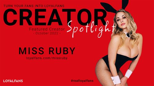 MissRuby Announced as LoyalFans' Featured Creator for October