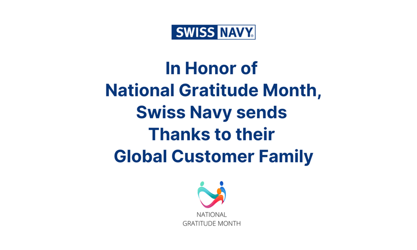 Swiss Navy Thanks Customers to Celebrate National Gratitude Month