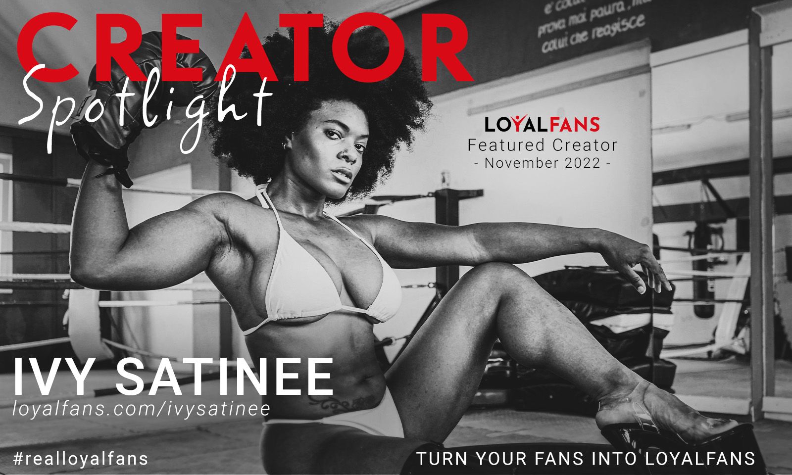 Ivy Satinee Named LoyalFans’ ‘Featured Creator’ for November