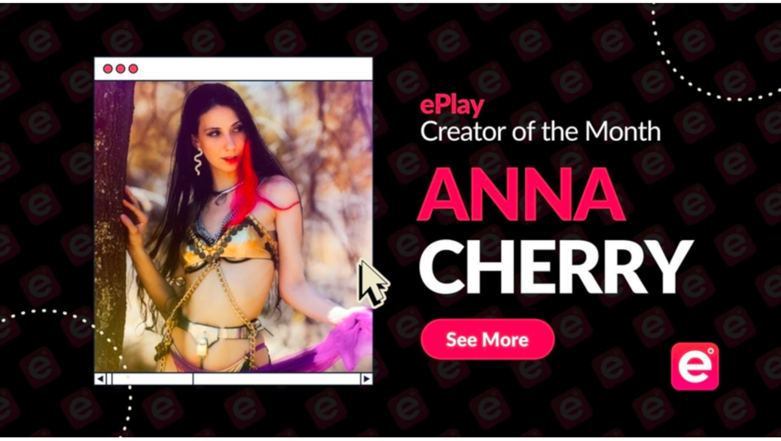 ePlay Names Anna Cherry November ePlay Creator of the Month