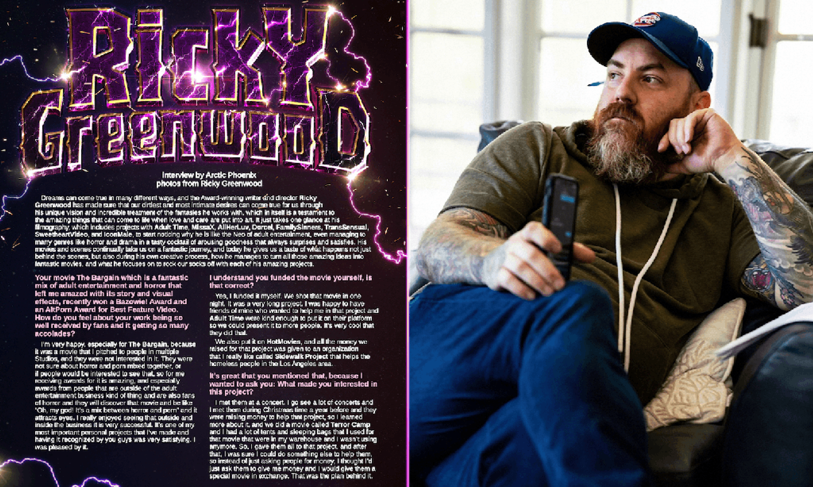 Ricky Greenwood Featured in Issue #19 of AltStar Magazine