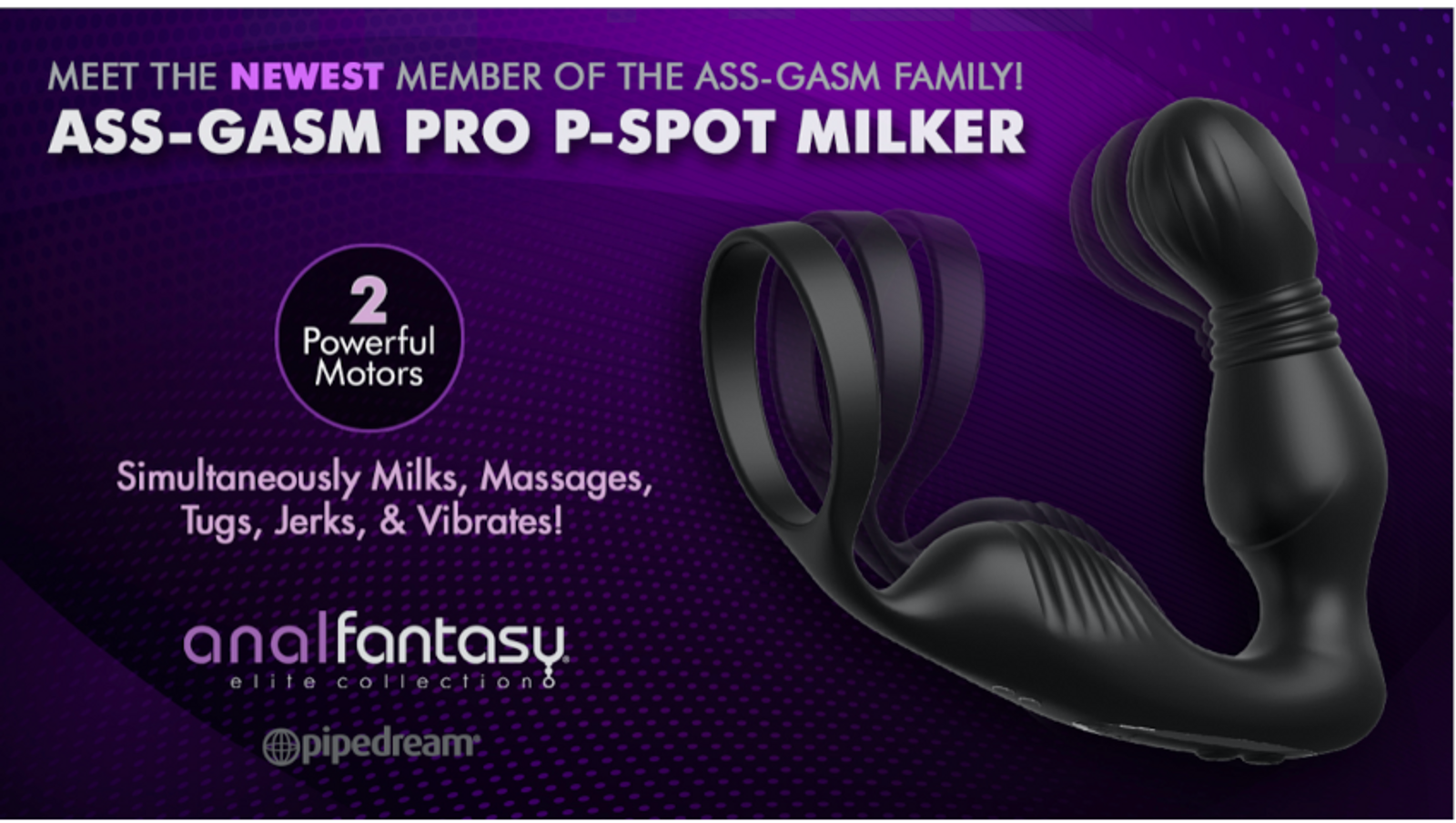 Pipedream Now Shipping Ass-Gasm PRO P-Spot Milker