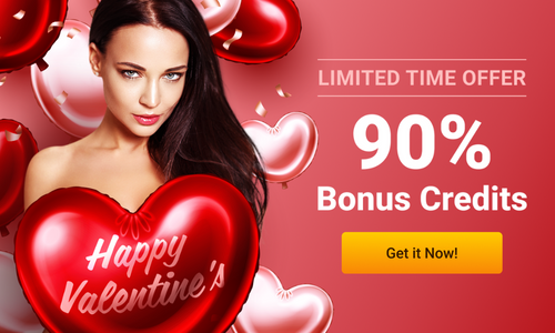 LiveJasmin Offers 90% Bonus Credits for Valentine's Day