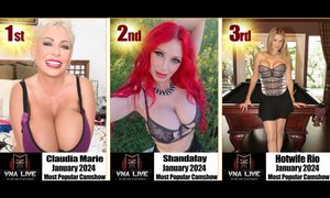 Claudia Marie Wins #1 VNALive.com Cam Star for January