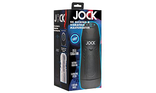 Jock 9x Sucking and Vibrating Masturbator