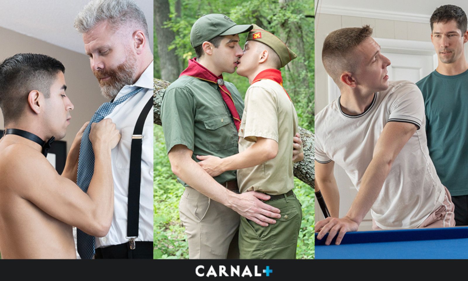 Carnal Media Debuts Scenes From BoyForSale, Gaycest, ScoutBoys