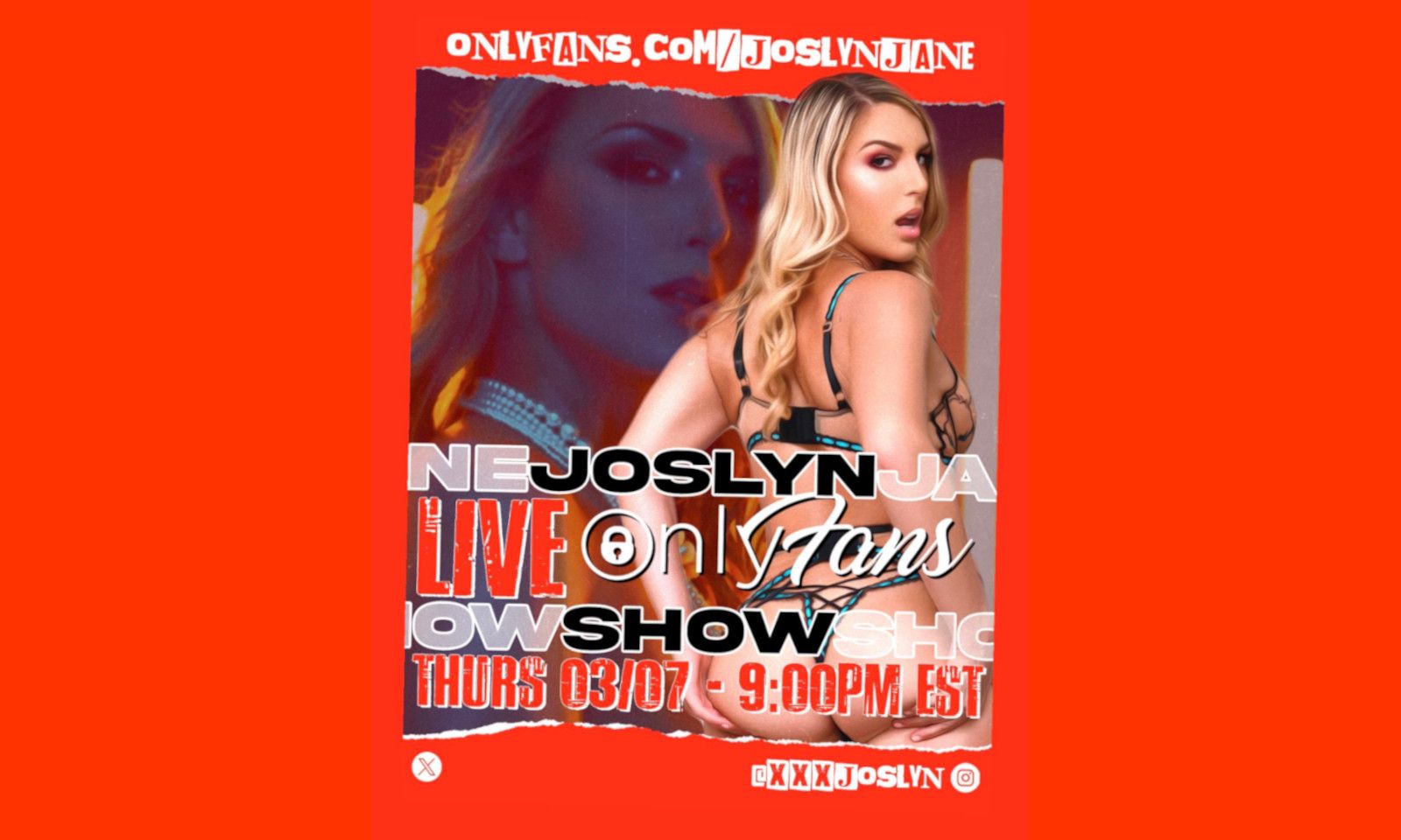 Joslyn Jane to Host Live Show on OnlyFans Thursday