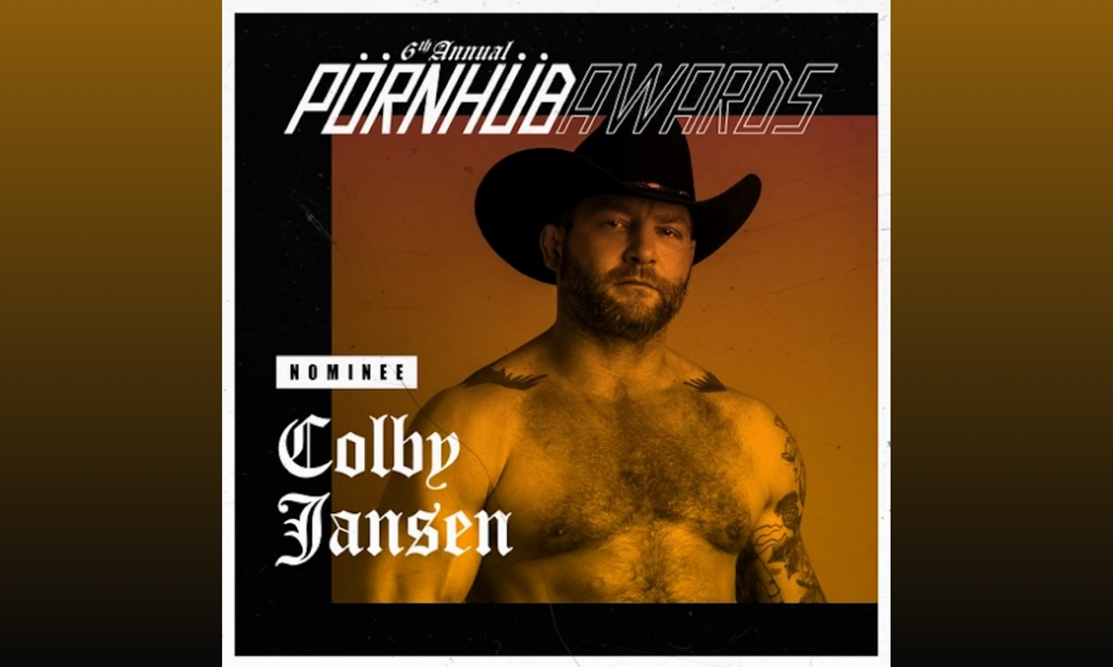 Colby Jansen Nominated for 2024 Pornhub Top Daddy Performer Award