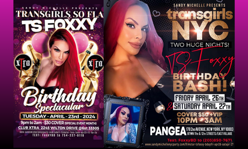 Foxxy to Host Triple Birthday Events Next Week