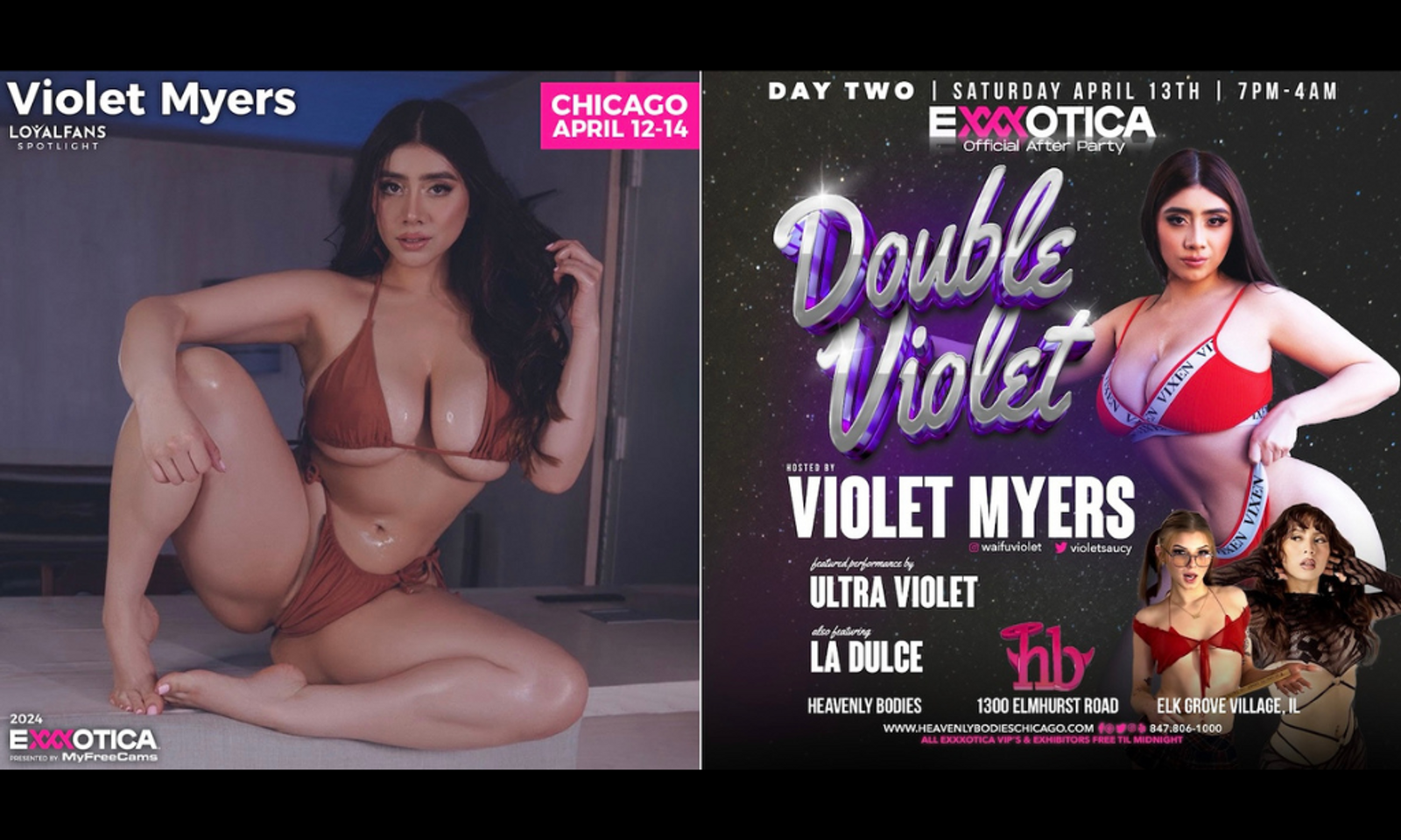Violet Myers Returns to Exxxotica to Sign at LoyalFans Booth