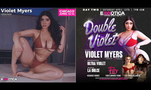 Violet Myers Returns to Exxxotica to Sign at LoyalFans Booth