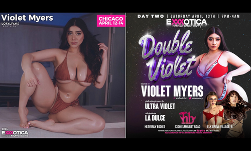 Violet Myers Returns to Exxxotica to Sign at LoyalFans Booth