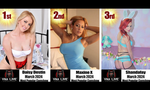 Daisy Destin Voted #1 VNALive.com Cam Star for March 2024