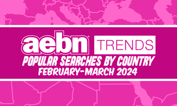 AEBN Shares Popular Searches by Country for February, March 2024