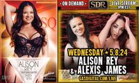 Alison Rey on 'SDR Show' Tonight, at Sapphire Times Square Thurs.
